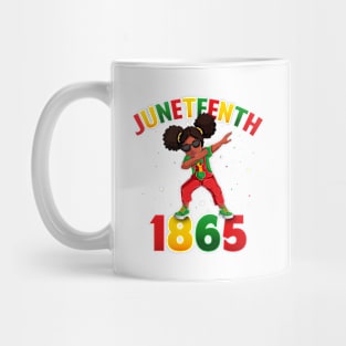 Juneteenth Dabbing Black Queen Melanin Brown Skin Girls Dab Mug